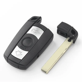 KEYYOU Remote 3 Кнопки Чехол Для Ключей Автомобиля Smart Blade Fob Case Cover Для BMW 1 3 5 6 Серии E90 E91 E92 E60 2