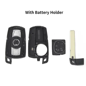 KEYYOU Remote 3 Кнопки Чехол Для Ключей Автомобиля Smart Blade Fob Case Cover Для BMW 1 3 5 6 Серии E90 E91 E92 E60 3