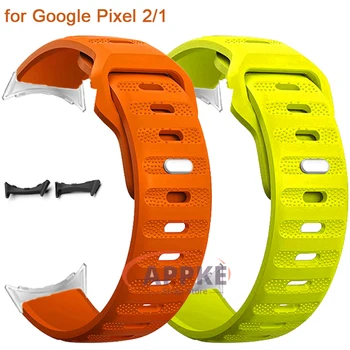 Мягкий силиконовый спортивный ремешок для Google Pixel Watch 2, 41 мм резиновый ремешок correa для часов, ремешок для Google Pixel Watch, 41 мм браслет