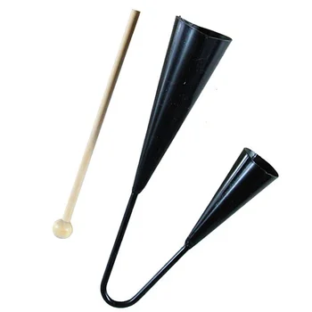 Колокольчик Agogo, деревянная палочка, детские игрушки, Ударный инструмент для самбы, Обучающий детский двойной рожок