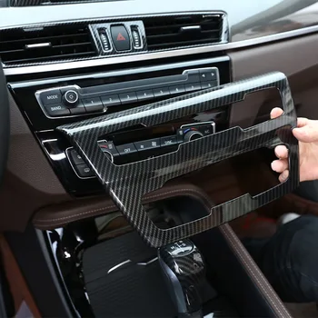 Для BMW X1 F48 X2 F47 2016-21 ABS Автомобильная Консоль Кнопка Регулировки Громкости Кондиционера CD-Панель Декоративная Рамка Крышка Аксессуары Для Интерьера