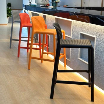 Маникюр Скандинавский Барный стул Дизайн столовой стойки Кухонный стул Стойка регистрации Nordic Cadeira Шезлонг Sandalye Furniture HD50BY 0