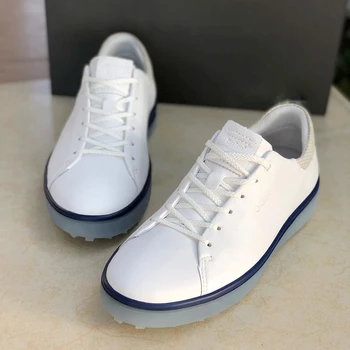 Кроссовки, мужская брендовая обувь, кожаная резиновая подошва, Нескользящая, устойчивая, удобная, для занятий спортом на открытом воздухе, для повседневного бега, для путешествий, Мужская обувь для гольфа