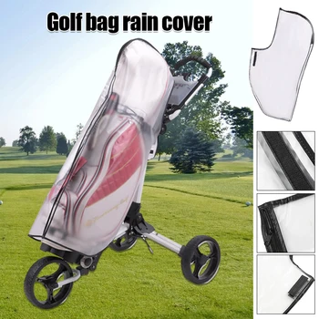Сумка для гольфа, Водонепроницаемый чехол, Прозрачный ПВХ, дождевик для гольфа, пылезащитный чехол, 118X64X41Cm Игра в тренировочный гольф в дождливый день