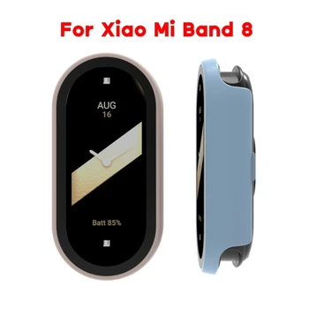 Защитная крышка ABCD для Mi-Band 8 с Противоударной рамкой Scratchresist, Полное Покрытие Краев Умных Часов, Цельный Бампер-Оболочка 2