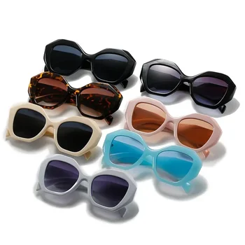 Солнцезащитные очки с защитой от ультрафиолета неправильной формы, Индивидуальность, Модные Солнцезащитные очки Угловой огранки в европейском и американском стиле