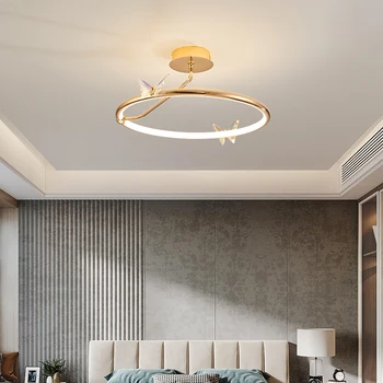 Потолочный светильник SOFEINA Nordic Modern Butterfly Decor Light Luxury LED 3 цвета Креативные светильники для дома Спальни кабинета