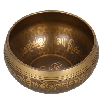 Тибетская поющая чаша Ручной работы, Чаша с ударами Будды в Тибете, Ритуальная музыкальная терапия, медный перезвон, звуковая чаша