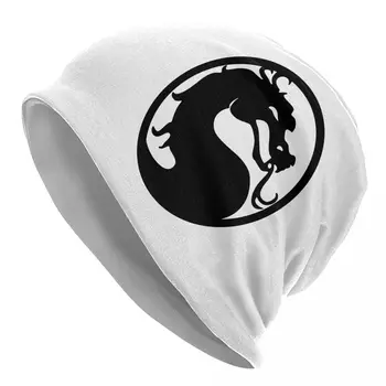 Mortal-Kombat-Шляпы с эмблемой Mortal-Kombat, Винтажные уличные тюбетейки, шапочки для мужчин, женская вязаная шапка, теплая кепка двойного назначения