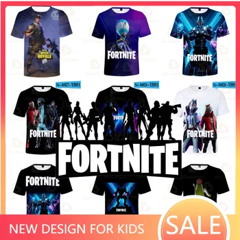 Fortnite Battle Royal Victory, Мужская, женская, детская футболка с героями игр, футболки с 3D принтом, топы с героями мультфильмов для мальчиков и девочек, детская одежда