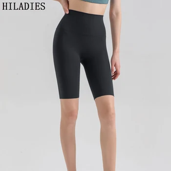 Женские шорты для йоги, спортивные брюки с высокой талией, бриджи для верховой езды, леггинсы для фитнеса, укороченные брюки для активного отдыха без следов