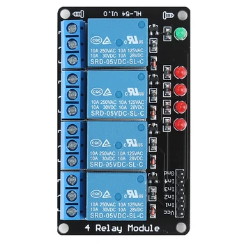 Плата 4-канального Релейного модуля 5V без платы реле оптрона для Arduino 8051 AVR PIC DSP ARM ARM MSP430 TTL logic Бытовая техника