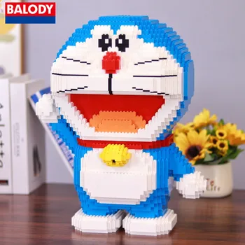 BALODY строительные блоки негабаритная модель Doraemon Kawaii DIY собранные развивающие детские игрушки подарок на день рождения для девочек украшения