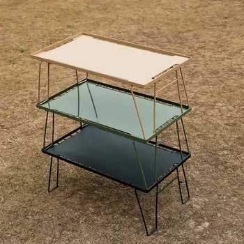 Небольшое оборудование Походный стол Складной для пикника Портативный Уличный столик Кофе Барбекю Поход на природу Платная мебель для балкона 0