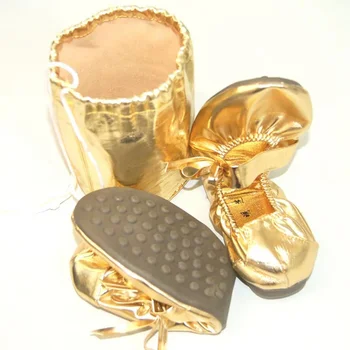 CLYFAN Золотистая кожаная подошва из сухожилий Мягкая обувь для занятий йогой, балетом, танцами, Женская обувь для танца живота