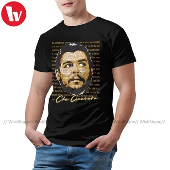 Футболка с Че Геварой, Мужская забавная футболка из 100 хлопка с принтом, уличная футболка с короткими рукавами, оверсайз