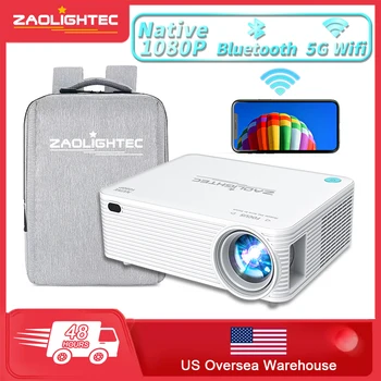 ZAOLIGHTEC A30 Smart Bluetooth LED Портативный Проектор Родной 1920 * 1080 HD Поддержка 4K Домашний HDMI USB Wifi Открытый Кинопроектор
