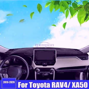 Для Toyota RAV4 XA40 XA50 Крышка Приборной панели Автомобиля Коврики Избегайте Освещения Приборной Площадки Настольные Ковры 2013-2019 2020 Аксессуары
