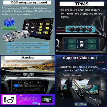 9 дюймов Qualcomm Android13 Для Toyota Avalon 3 2005-2010 Автомобильный Радио Мультимедийный Плеер Навигация GPS Встроенный Carplay No 2DIN 3
