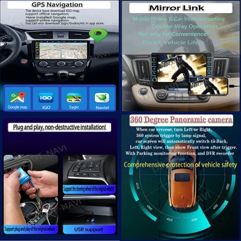 9 дюймов Qualcomm Android13 Для Toyota Avalon 3 2005-2010 Автомобильный Радио Мультимедийный Плеер Навигация GPS Встроенный Carplay No 2DIN 4