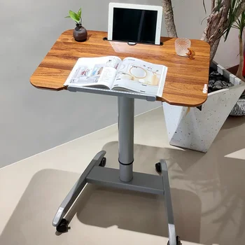 Пневматический Автоматический Складной Подъемный стол Диван-кровать, Стоящий сбоку Компьютерный стол, мобильный Ленивый стол на платформе 0
