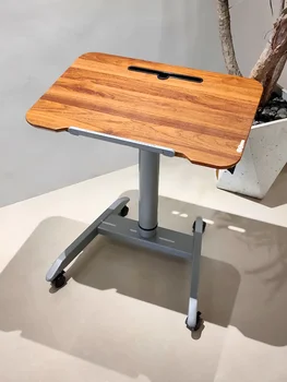 Пневматический Автоматический Складной Подъемный стол Диван-кровать, Стоящий сбоку Компьютерный стол, мобильный Ленивый стол на платформе 4