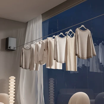 Бельевая веревка для ванной комнаты внутри и снаружи, высококачественный прочный шнур для одежды для ванной комнаты