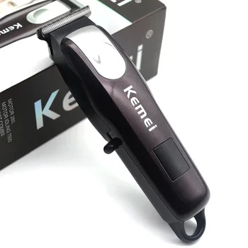 Машинка для стрижки Волос Kemei KM-PG233 - Зарядка через USB, Беспроводная Машинка Для Стрижки Волос С ЖК-дисплеем, Мужская Профессиональная Машинка Для Стрижки Волос