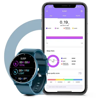 Новые мужские смарт-часы с Bluetooth, фитнес-трекер, мониторинг сердечного ритма, сна, спортивные водонепроницаемые женские смарт-часы для Android IOS 3