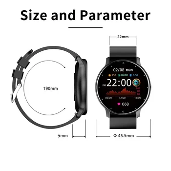 Новые мужские смарт-часы с Bluetooth, фитнес-трекер, мониторинг сердечного ритма, сна, спортивные водонепроницаемые женские смарт-часы для Android IOS 5