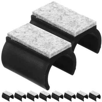10шт Мебельных накладок U-образные колпачки для ножек стульев Мебельные войлочные накладки для защиты пола