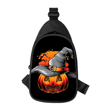 Ужасный подарок на Хэллоуин 3D Печать Новой мужской сумки через грудь по диагонали Женской сумки через плечо школьной сумки мужа Мужской нагрудной сумки