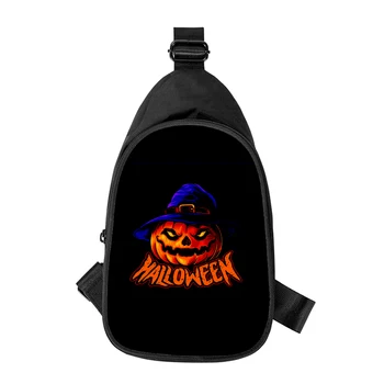 Ужасный подарок на Хэллоуин 3D Печать Новой мужской сумки через грудь по диагонали Женской сумки через плечо школьной сумки мужа Мужской нагрудной сумки 5