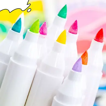 Акриловые маркеры, набор из 4 акриловых ручек разных цветов, принадлежности для творчества, для рисования, стекла, керамики 2