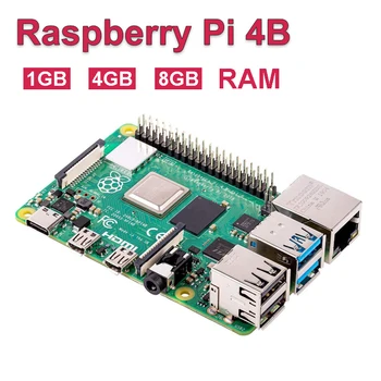 Оригинальный Raspberry Pi 4 Модель B 2 ГБ 4 ГБ 8 ГБ ОПЕРАТИВНОЙ ПАМЯТИ 64-битный четырехъядерный ПРОЦЕССОР 1,5 ГГц Встроенный WiFi BLE Pi 4B Быстрее, чем Raspberry Pi 3B +