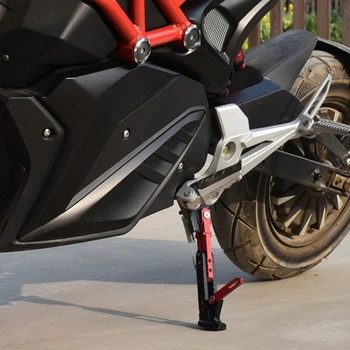 Выдвижная подставка для мотоцикла, сменная подставка для электровелосипеда, скутера, Регулируемая сторона для ног с пружиной и винтами K0AF 3