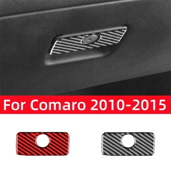 Настоящее углеродное волокно для Chevrolet Camaro 2010-2015 Аксессуары Для салона Автомобиля, коробка для хранения второго пилота, накладка на панель переключателя, наклейка на крышку