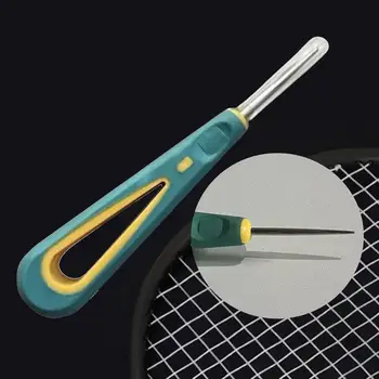 Прочная ракетка для бадминтона, прямое шило, направляющий инструмент для струны, теннисная ракетка, струна для ракетки, прямое шило для теннисных видов спорта