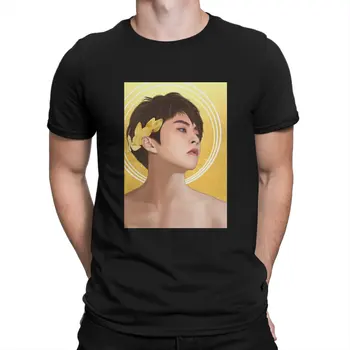 Корейская группа Rap in Charge Новейшая футболка для мужчин Xiumin с круглым вырезом, футболка из чистого хлопка, хип-хоп подарочная одежда, топы
