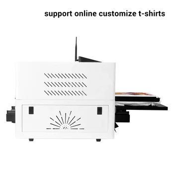 Wifi RF-TS1 Мобильное приложение DTG Принтер A3 Для Струйной печати футболок Напрямую Для Одежды Печатная Машина Для Смарт-футболок Бесплатный Компьютер 3