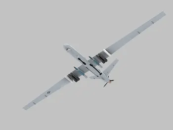 Бумажная модель дрона MQ9 Death, сделанная своими руками, учебное пособие для студентов, класс военного самолета, головоломка, игрушка Оригами, бумажная модель 2