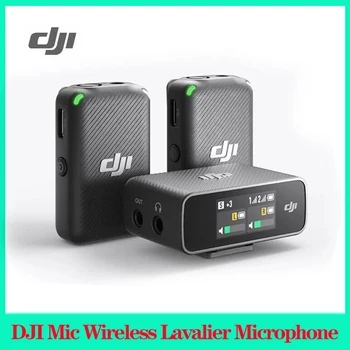 Беспроводной петличный микрофон для видеозаписи DJI, микрофон с шумоподавлением для ПК, видеоблоги для смартфонов с зарядным устройством