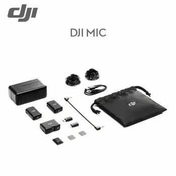 Беспроводной петличный микрофон для видеозаписи DJI, микрофон с шумоподавлением для ПК, видеоблоги для смартфонов с зарядным устройством 5