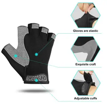 Велосипедные нескользящие мужские женские перчатки с защитой от пота, дышащие спортивные перчатки с защитой от ударов, велосипедные перчатки