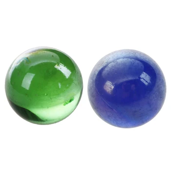 20 шт. шариков, стеклянные шарики диаметром 16 мм, Декоративные стеклянные шарики, цветные самородки, игрушка, зеленый + темно-синий набор