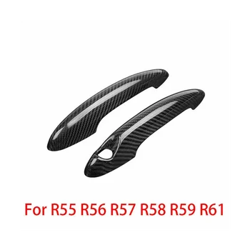 Накладка на дверные ручки автомобиля из углеродного волокна для S R50 R52 R53 R55 R56 R57 R58 R59 R61 4