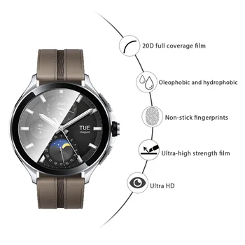 2шт Мягкого защитного стекла для Xiaomi Watch 2 Pro, 9D Изогнутая защитная пленка для экрана Xiaomi Watch 2Pro, пленки для смарт-часов Watch2Pro. 4