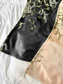 2 комплекта ночной рубашки с цветочным принтом, элегантные платья на бретельках с V-образным вырезом, женские пижамы, платья 1