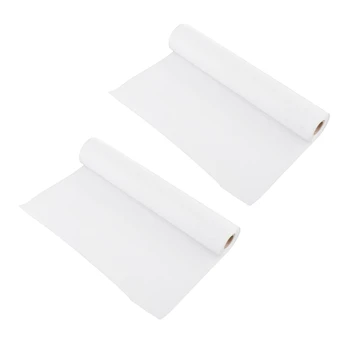 2 рулона белой бумаги для рисования по 10 м Рулонная бумага, пригодная для вторичной переработки, художественные принадлежности Высококачественная бумага, пригодная для вторичной переработки