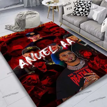 Бесплатный ковер в стиле хип-хоп от рэпера Ануэля АА, мягкий коврик для спальни, гостиной, кровати, дивана, Модное украшение, офисный коврик, реквизит для фотосъемки 0